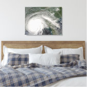 Orkaan Gustav over Louisiana Canvas Afdruk (Insitu (Slaapkamer))