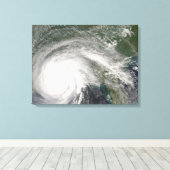 Orkaan Gustav over Louisiana Canvas Afdruk (Insitu (Houten vloer))