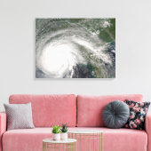 Orkaan Gustav over Louisiana Canvas Afdruk (Insitu (Woonkamer))