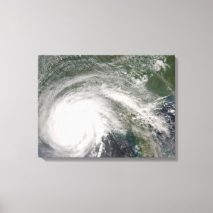 Orkaan Gustav over Louisiana Canvas Afdruk