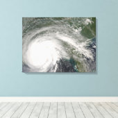 Orkaan Gustav over Louisiana Canvas Afdruk (Insitu (Houten vloer))