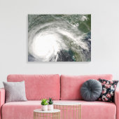 Orkaan Gustav over Louisiana Canvas Afdruk (Insitu (Woonkamer))