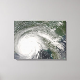 Orkaan Gustav over Louisiana Canvas Afdruk