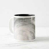 Orkaan Gustav over Louisiana Tweekleurige Koffiemok (Voorkant links)