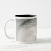 Orkaan Gustav over Louisiana Tweekleurige Koffiemok (Links)