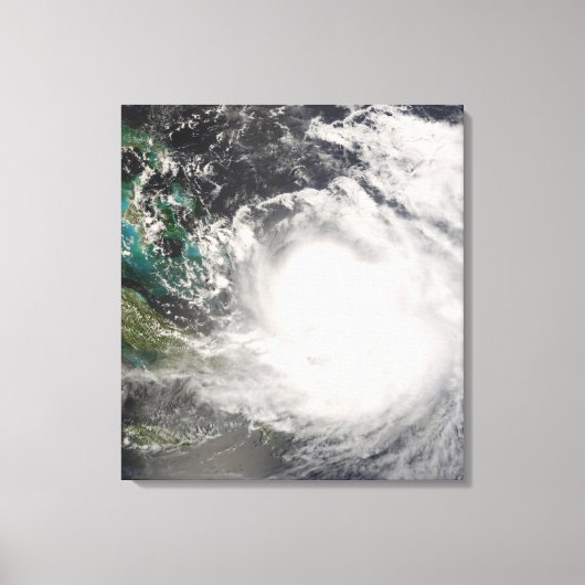 Orkaan Hanna over de Bahama's Canvas Afdruk (Voorkant)