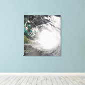 Orkaan Hanna over de Bahama's Canvas Afdruk (Insitu (Houten vloer))