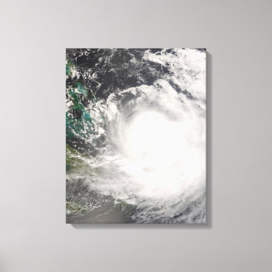 Orkaan Hanna over de Bahama's Canvas Afdruk (Voorkant)