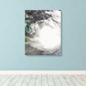 Orkaan Hanna over de Bahama's Canvas Afdruk (Insitu (Houten vloer))