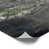 Orkaan Hanna over de Bahama's Poster (Hoek)