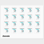 Orkaan Ian 2022 Florida Sterke overlevende Vierkante Sticker (Vel)