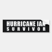 orkaan Ian Survivor Bumpersticker (Voorkant)