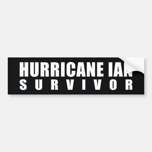 orkaan Ian Survivor Bumpersticker (Voorkant)