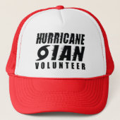 orkaan Ian Volunter Trucker Pet (Voorkant)