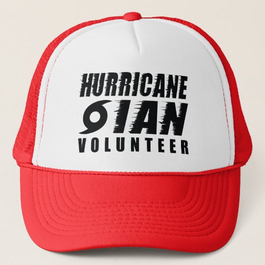 orkaan Ian Volunter Trucker Pet (Voorkant)