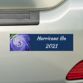 Orkaan Ida 2021  Bumpersticker (Op auto)