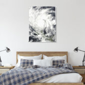 Orkaan Ida over Nicaragua Canvas Afdruk (Insitu (Slaapkamer))