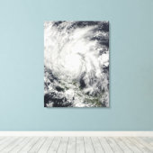 Orkaan Ida over Nicaragua Canvas Afdruk (Insitu (Houten vloer))