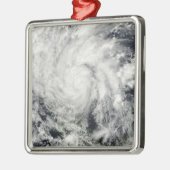 Orkaan Ida over Nicaragua Metalen Ornament (Links)