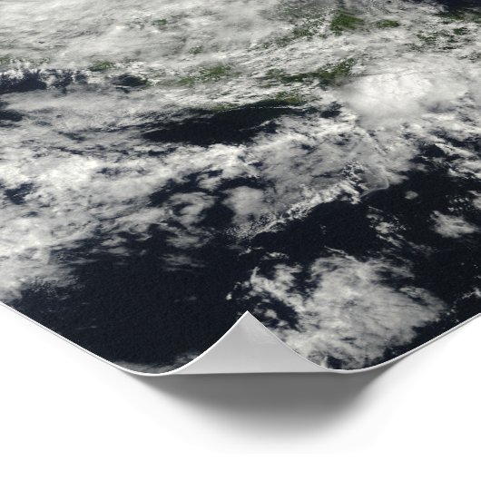 Orkaan Ida over Nicaragua Poster (Hoek)