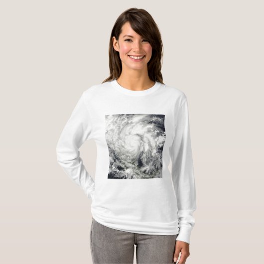 Orkaan Ida over Nicaragua T-shirt (Voorkant volledig)