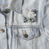 Orkaan Ida over Nicaragua Vierkante Button 5,1 Cm (In situ)