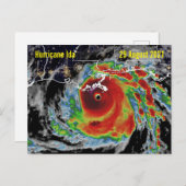 Orkaan Ida-radaruitzicht Briefkaart (Voorkant / Achterkant)