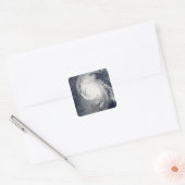 Orkaan Igor in de Atlantische Oceaan Vierkante Sticker (Envelop)