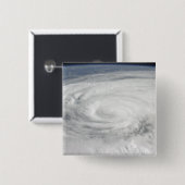 Orkaan Ike 10 Vierkante Button 5,1 Cm (Voorkant /achterkant)