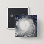 orkaan Ike 5 Vierkante Button 5,1 Cm (Voorkant /achterkant)