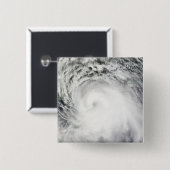 orkaan Ike 6 Vierkante Button 5,1 Cm (Voorkant /achterkant)