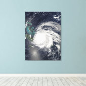 Orkaan Ike over Cuba, Hispaniola Canvas Afdruk (Insitu (Houten vloer))
