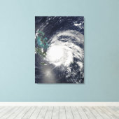 Orkaan Ike over Cuba, Hispaniola Canvas Afdruk (Insitu (Houten vloer))