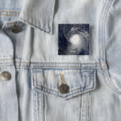 Orkaan Ike van de Kleine Antillen Vierkante Button 5,1 Cm (In situ)