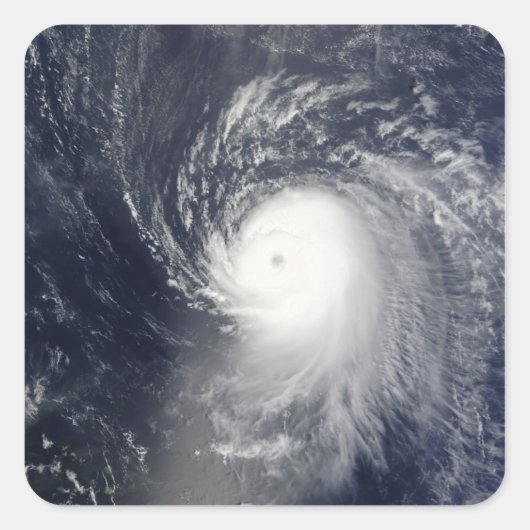 Orkaan Ike van de Kleine Antillen Vierkante Sticker (Voorkant)