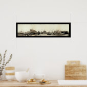 Orkaan in Miami Foto 1926 Poster (Keuken)