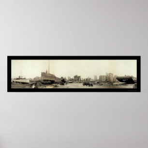 Orkaan in Miami Foto 1926 Poster