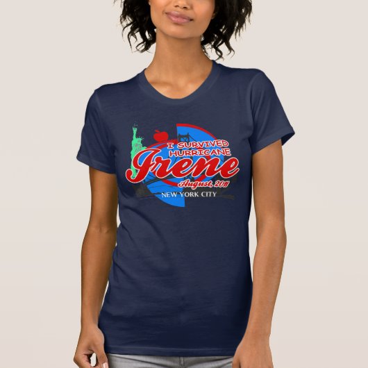 Orkaan Irene New York City T-Shirt (Voorkant)