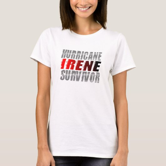 Orkaan Irene Survivor T-shirt (Voorkant)