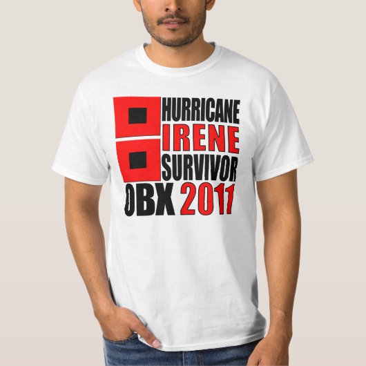 orkaan Irene Survivor T-shirt (Voorkant)