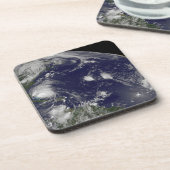 Orkaan Irene trekt door de Bahama's. Bier Onderzetter (Linkerzijde)