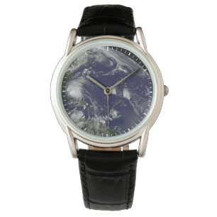 Orkaan Irene trekt door de Bahama's. Horloge