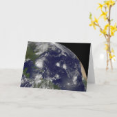 Orkaan Irene trekt door de Bahama's. Kaart (Gele Bloem)