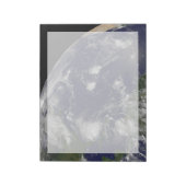 Orkaan Irene trekt door de Bahama's. Notitieblok (Linkerzijde)