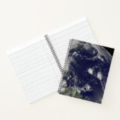 Orkaan Irene trekt door de Bahama's. Notitieboek (Binnen)