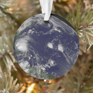 Orkaan Irene trekt door de Bahama's. Ornament