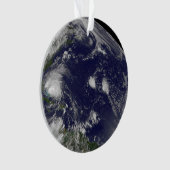 Orkaan Irene trekt door de Bahama's. Ornament (voorkant)