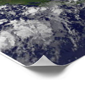 Orkaan Irene trekt door de Bahama's. Poster (Hoek)