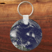 Orkaan Irene trekt door de Bahama's. Sleutelhanger (Achterkant)