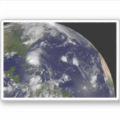 Orkaan Irene trekt door de Bahama's. Sticker (Voorkant)